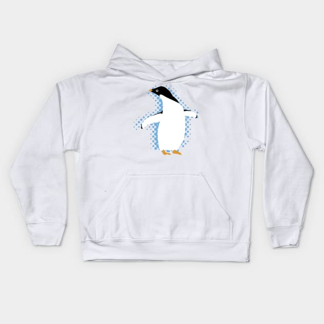 Penguin Kids Hoodie by evisionarts